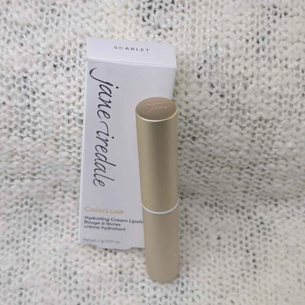 jane iredale ColorLuxe Hydrating Cream Lipstick in Scarlet, 2g/0.07oz
